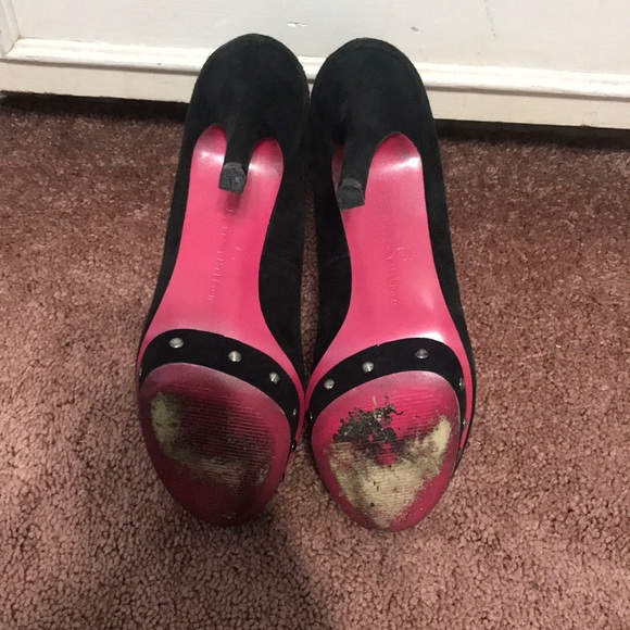 Black peep toe heels - Picture 5 of 5